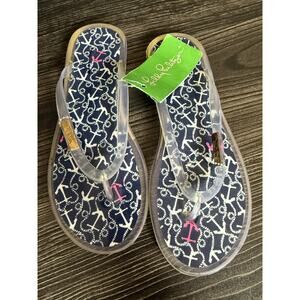 NWT Lilly Pulitzer Shelly Jelly Anchor Sandals